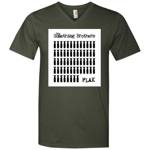 The Something Brothers FLAK Bombs Men's Printed V-Neck T-Shirt